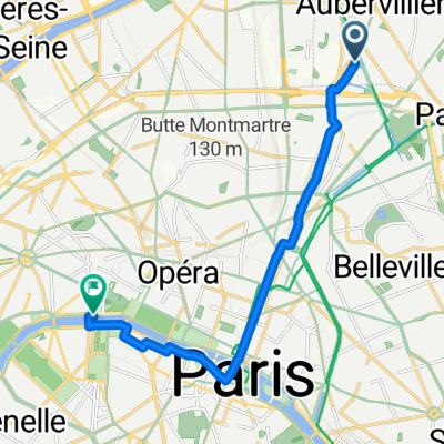 De Rue Pierre Larousse à Port des Champs-Élysées