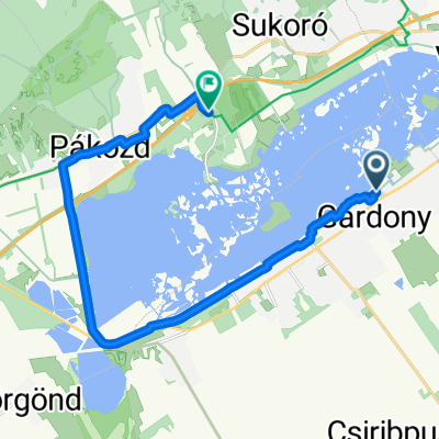 Útvonal innen: Tó tér