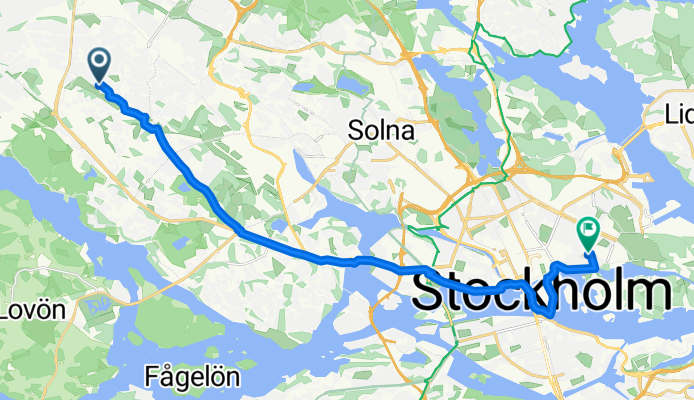 Markvägen, Vällingby to Narvavägen, Stockholm
