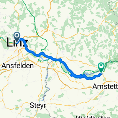 Donauradweg Etappe 3 Südufer: Linz - Ardagger