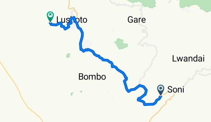 Mbuzii to Lushoto