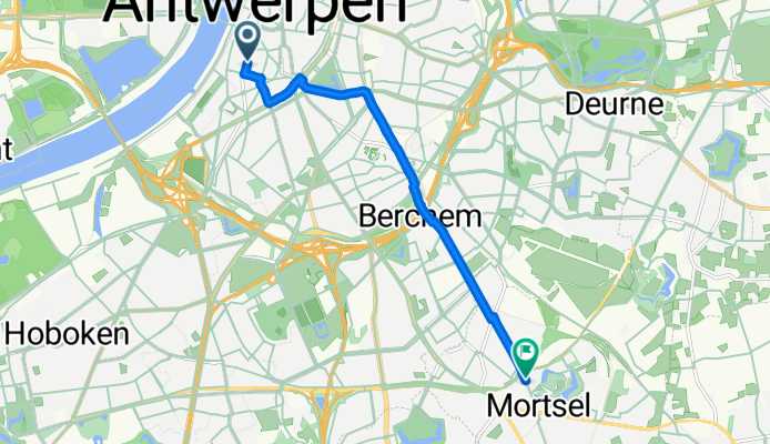 Nationalestraat, Antwerp to Lodewijk Dosfellei, Mortsel
