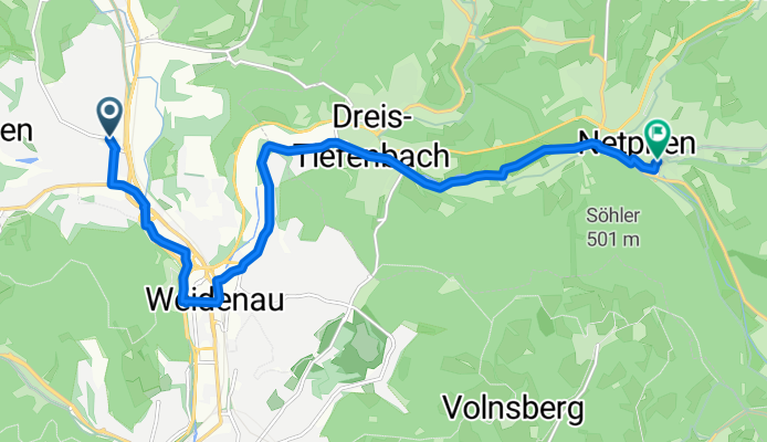 От Sohlbacher Straße до Lahnstraße