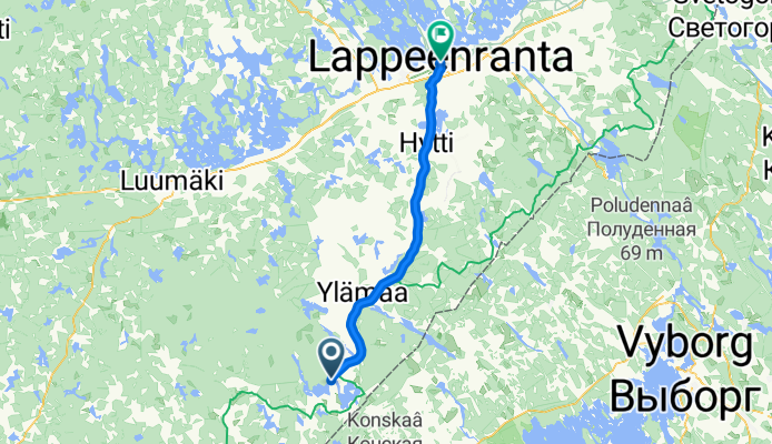 Vaalimaantie to Kauppakatu 41a
