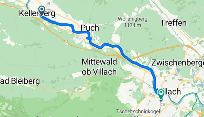 Leitenweg, Weißenstein do Italiener-Straße, Villach