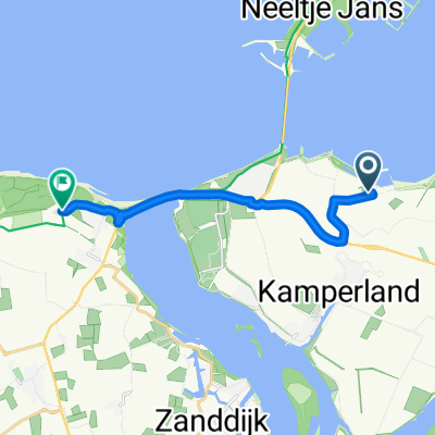 Strandloper, Kamperland nach Vroondijk, Vrouwenpolder