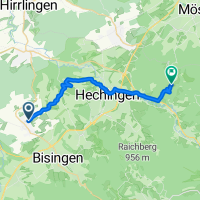 Baumgartenweg nach Bismarckstraße