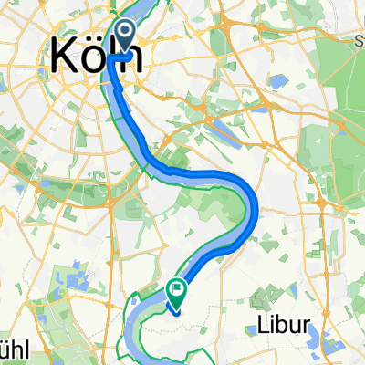 Luise-Straus-Ernst-Straße, Köln nach Sandbergstraße, Köln
