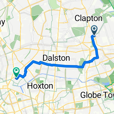 Glenarm Road, London to Islington Green, London