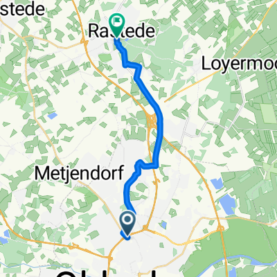 Alexanderstraße, Oldenburg nach Oldenburger Straße, Rastede