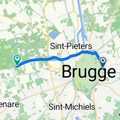 Kazernevest, Brugge naar Vaartdijkstraat, Brugge