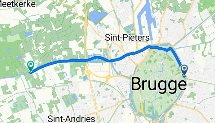 Kazernevest, Brugge naar Vaartdijkstraat, Brugge