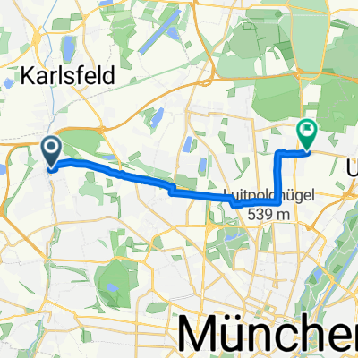 Eversbuschstraße, München nach Heidemannstraße, München