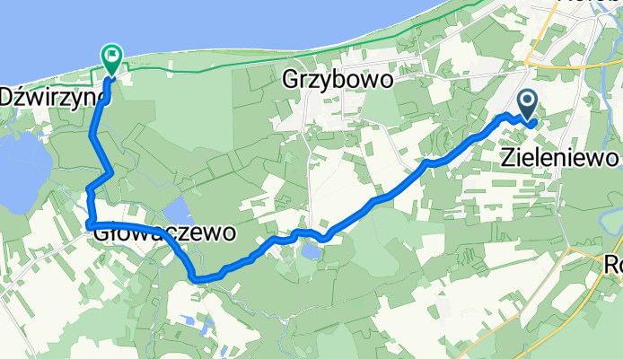 Gruszkowa, Zieleniewo do Wyzwolenia, Dźwirzyno