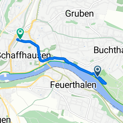 Viarhenana, Schaffhausen nach Bahnhofstrasse, Schaffhausen