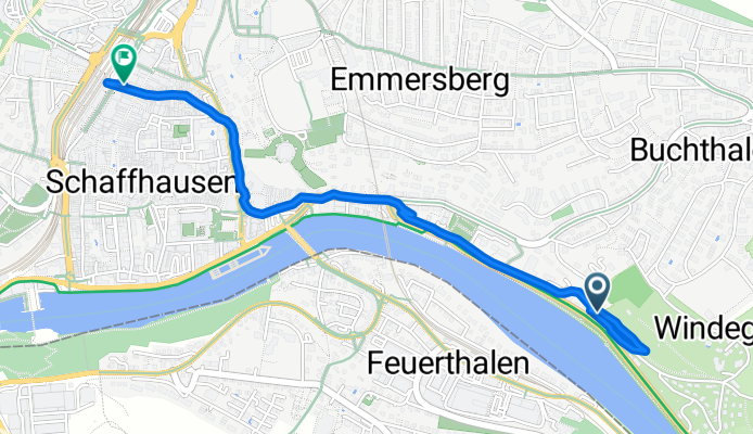 Viarhenana, Schaffhausen nach Bahnhofstrasse, Schaffhausen