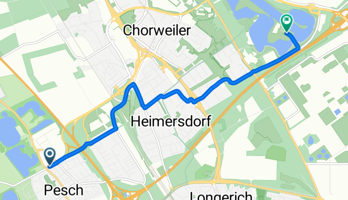 Gaußstraße, Köln nach Oranjehofstraße, Köln