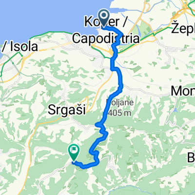 Kopališko nabrežje to Nova vas nad Dragonjo