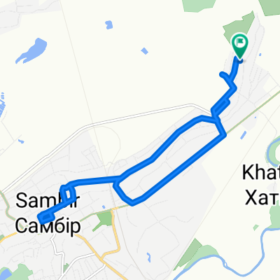 Якова Головацького вулиця, Самбір to Якова Головацького вулиця, Самбір