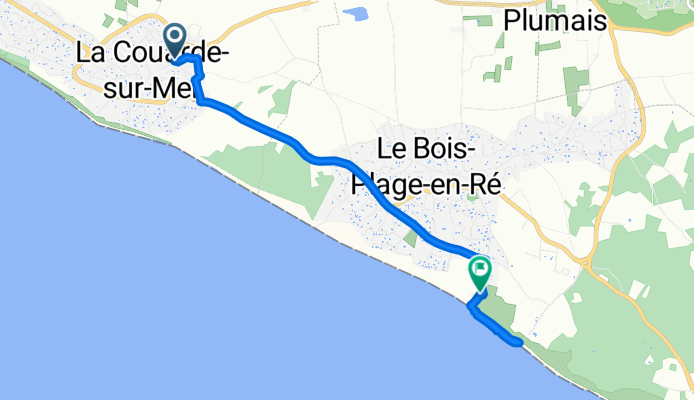 Grande Rue, La Couarde-sur-Mer to Le Bois-Plage-en-Ré