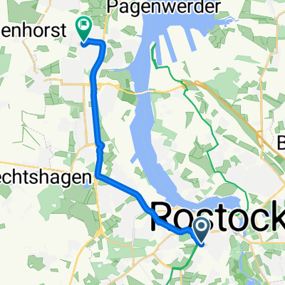 Goetheplatz, Rostock nach Schleswiger Straße, Rostock