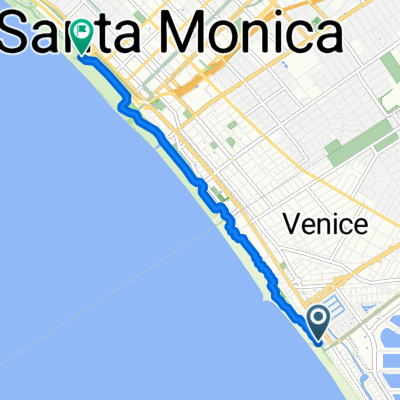 The Strand Marvin Braude Bike Trail-Santa Monica-Venice Beach, Los Angeles to Ocean Front Walk, Santa Monica