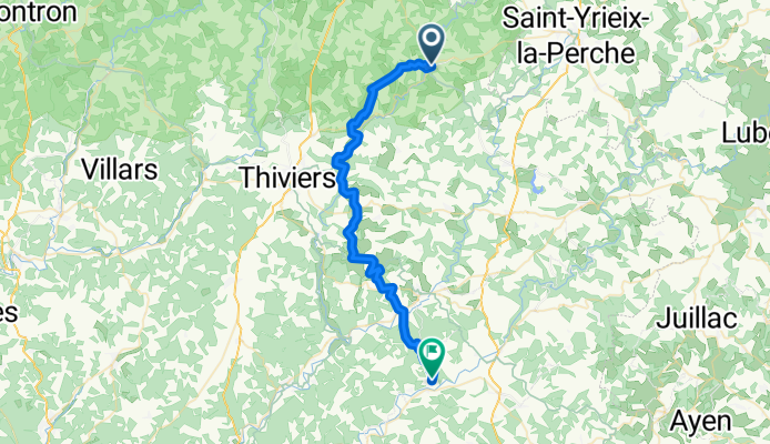 Route nach Tourtoirac
