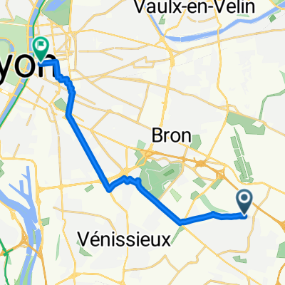 From Saint-Priest to Lyon