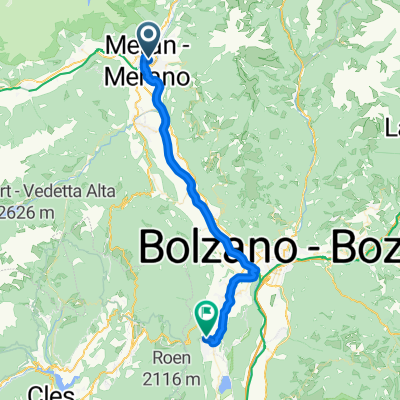 Laubengasse, Meran nach Vialweg, Kaltern an der Weinstraße
