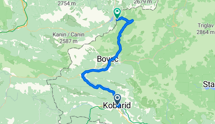 Route zu Passo di Predil