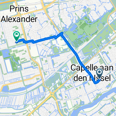 Reigerlaan, Capelle aan den IJssel naar Van Heukelomstraat, Rotterdam