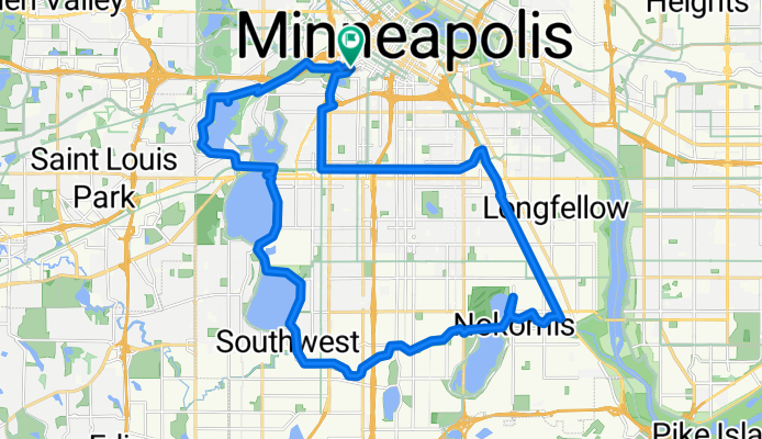 Spruce Pl, Minneapolis to Loring Park, Minneapolis