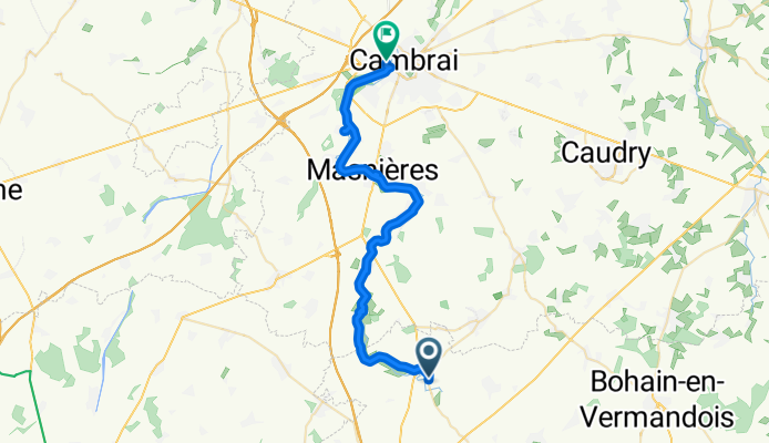 Rue du Moulin, Gouy naar Rue des Docks, Cambrai