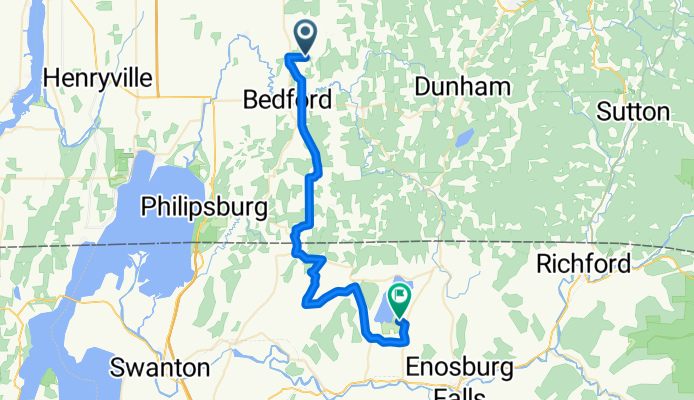 Rang de l'Église S, St-Ignace-de-Stanbridge à Marsh Farm Rd, Enosburg Falls