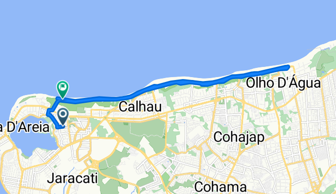 Rua dos Perdizes, São Luís a Avenida Litorânea, São Luís