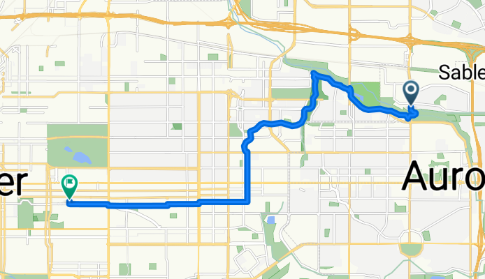 East Park Lane Drive to Fillmore Street