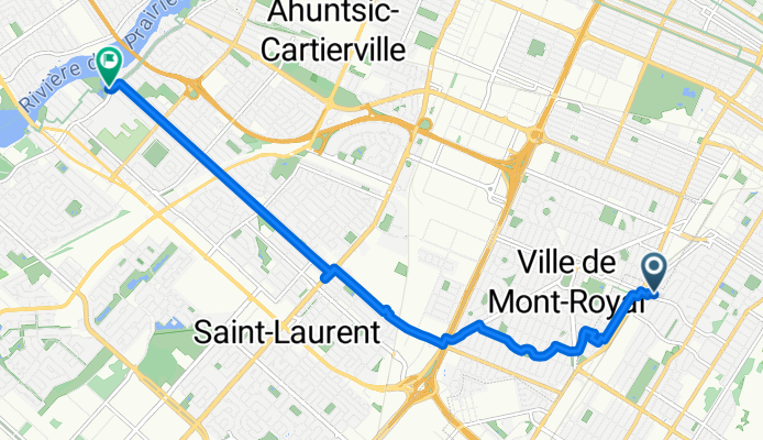 Route in Montreal