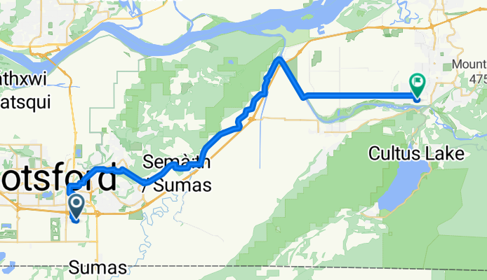 Poplar, Abbotsford to Caen Ave, Chilliwack