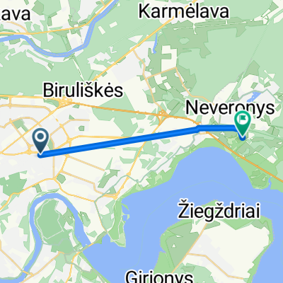 Ryšių gatvė to Sodų gatvė