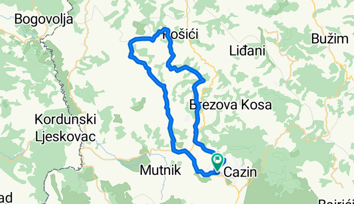 Cazin - Hadžići - Banda - Liskovac - Cazin