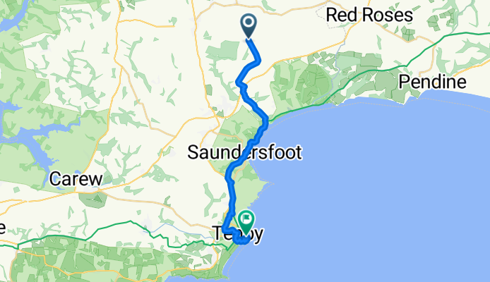 Lampeter Velfrey, Narberth to Castle Square, Tenby