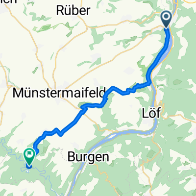 Bachstraße nach Burg Eltz