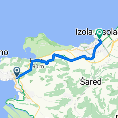 Senčna pot nach Trg Etbina Kristana