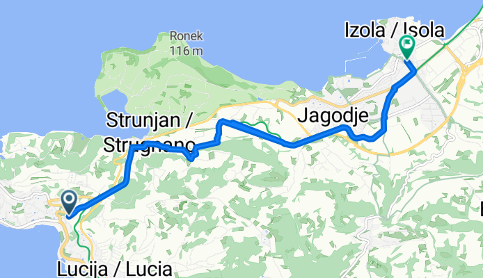 Senčna pot nach Trg Etbina Kristana