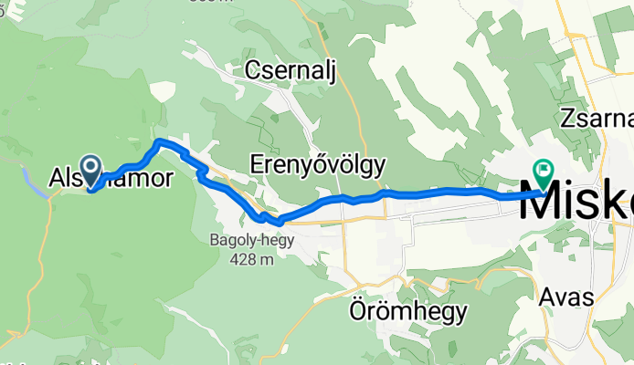 Vadas Jenő utca, Miskolc - Kis-Hunyad utca, Miskolc