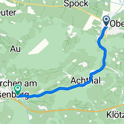 Route nach Teisendorf