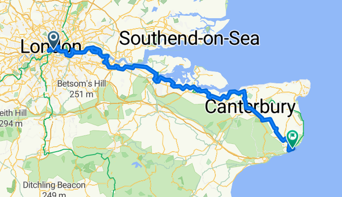 From London to Dover