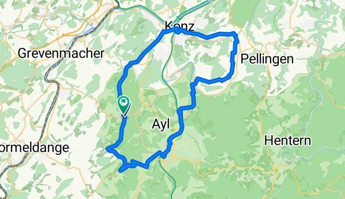 RT 43km Saarburg-Wiltingen-Obermenning-Konz (Konzer Tälchen)- Konz-Mannebach-Saarburg -