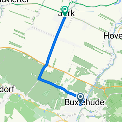 Poststraße, Buxtehude nach Elberadweg, Jork