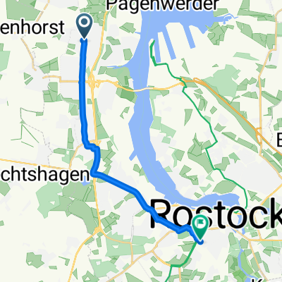 Schleswiger Straße, Rostock nach Goetheplatz, Rostock